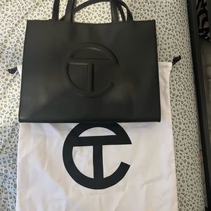 Telfar Black Medium Shopper
